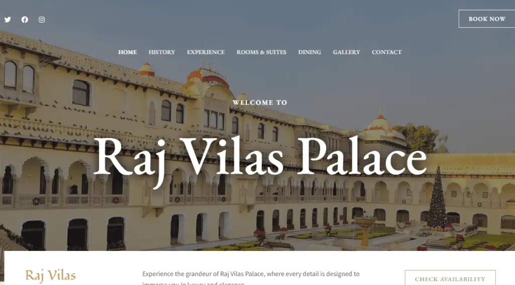 Rajvilla Corporate Website Design Services