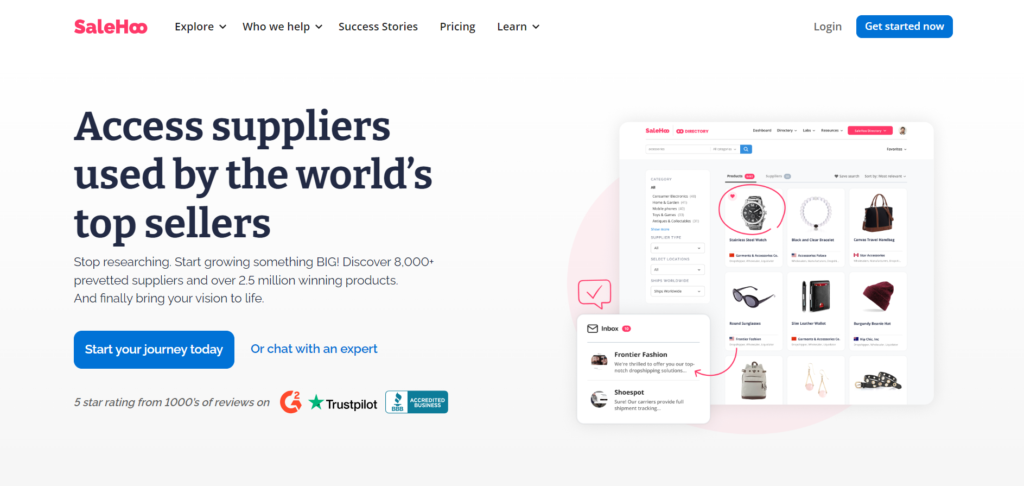 salehoo-dropshipping-website-screenshot