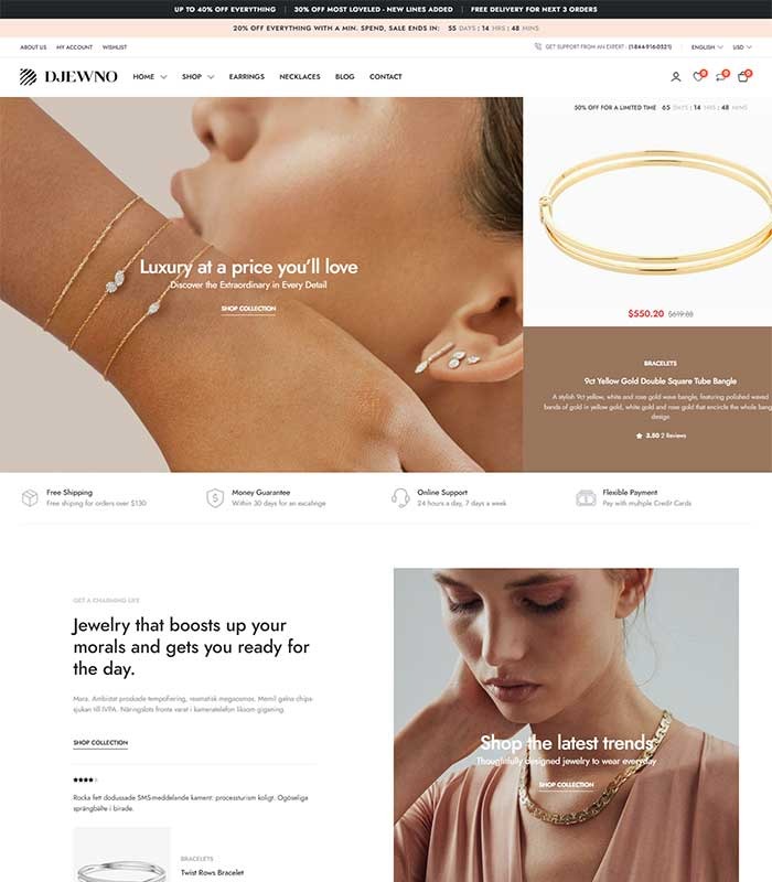 Custom Jewelry ECommerce Website Development