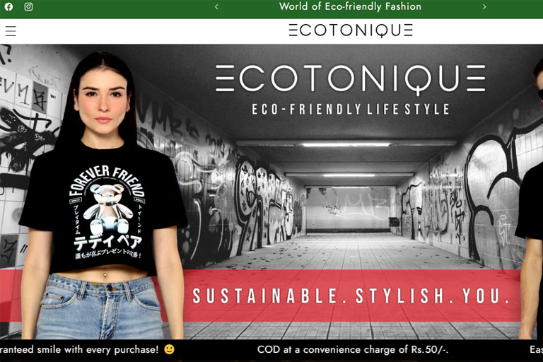 Fashion Shopify Website Ecotonique.in