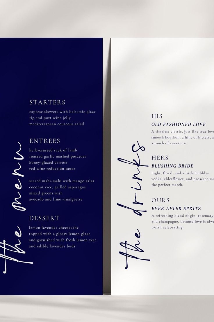 Creative Restaurant Menu Designs
