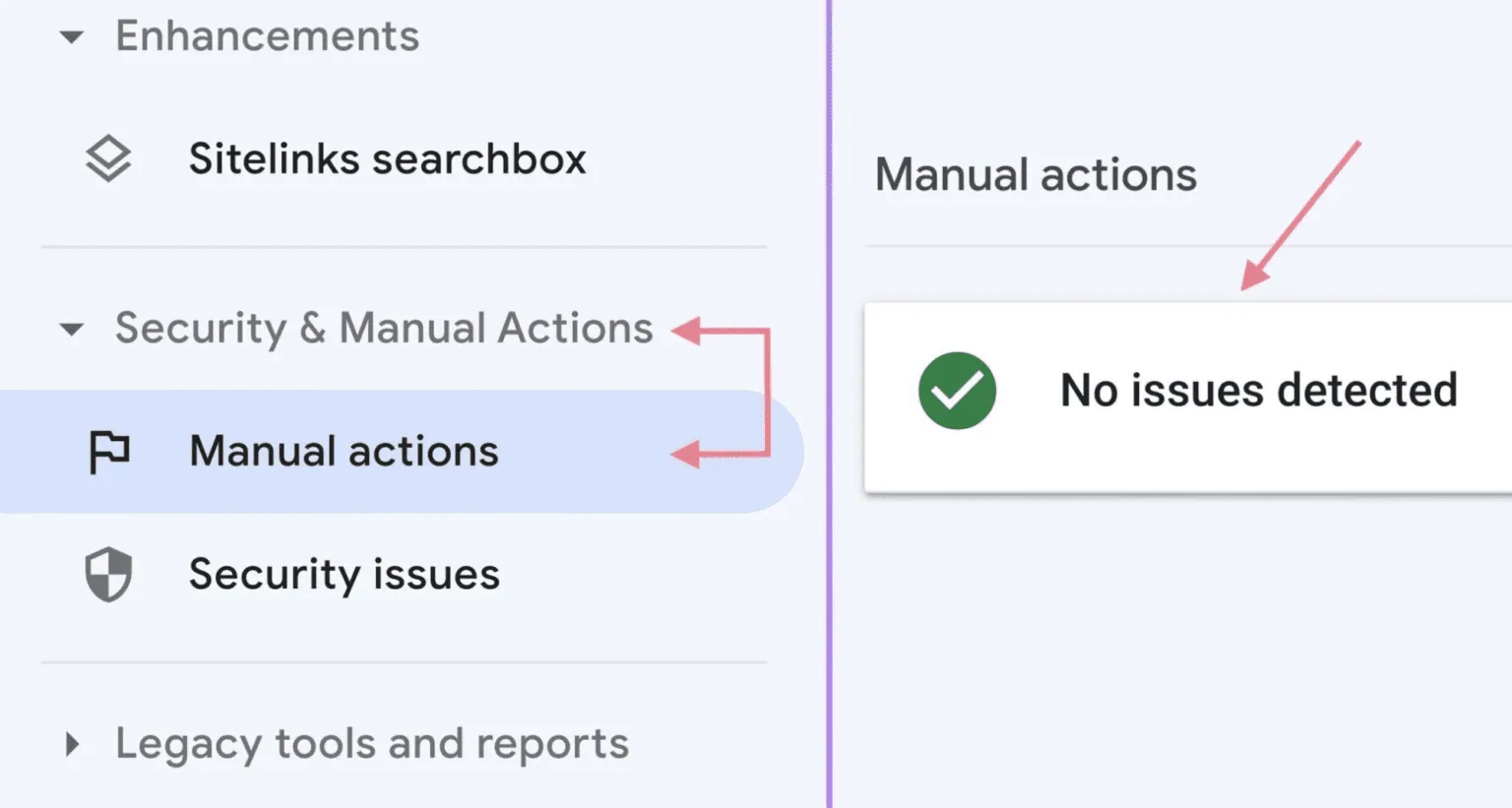 Check for Google Penalties and Manual Actions