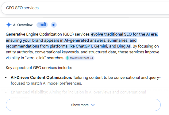 Generative Engine Optimization Services