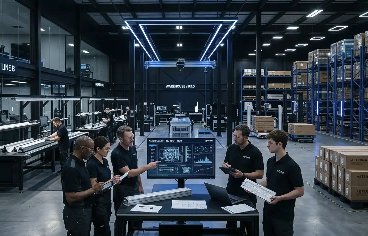 LED Lighting Manufacturing Facility & Team Collaboration